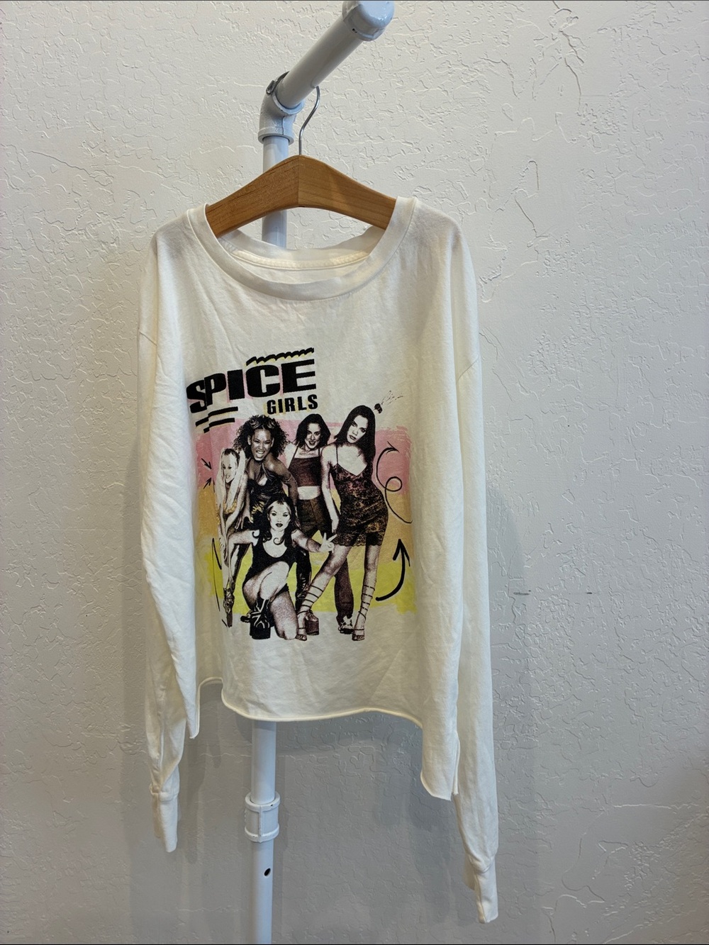 Rowdy Sprout White Spice Girls Graphic Long Sleeve Tee